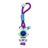 Maxbell Cartoon Keyring Car Key Delicate Space Robot for Gifts Decorations Violet