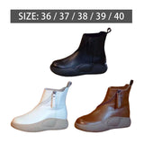 Maxbell Comfortable Short Boots Women Shoes Ankle Boots with Zipper for Women Gifts 5 Black
