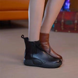 Maxbell Comfortable Short Boots Women Shoes Ankle Boots with Zipper for Women Gifts 5 Black