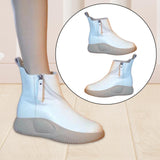 Maxbell Comfortable Short Boots Women Shoes Ankle Boots with Zipper for Women Gifts White Color 5