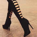 Maxbell Women Over The Knee Boots High Heel Long Boots Casual for Party Home Outdoor 42