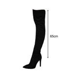 Maxbell Women Over The Knee Boots High Heel Long Boots Casual for Party Home Outdoor 42