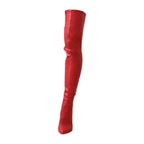 Maxbell Casual Thigh High Boots Warmer Accessories Womens for Party Home Wedding 38 red