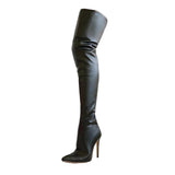 Maxbell Casual Thigh High Boots Warmer Accessories Womens for Party Home Wedding 38 black
