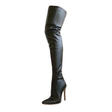 Maxbell Casual Thigh High Boots Warmer Accessories Womens for Party Home Wedding 38 black