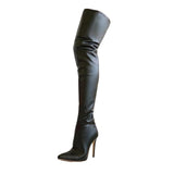 Maxbell Casual Thigh High Boots Warmer Accessories Womens for Party Home Wedding 39 black