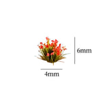 Maxbell Artificial DIY Miniature Flower Cluster Model for Decoration Red