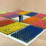 Maxbell Artificial DIY Miniature Flower Cluster Model for Decoration Red
