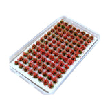 Maxbell Artificial DIY Miniature Flower Cluster Model for Decoration Red