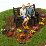 Maxbell Artificial DIY Miniature Flower Cluster Model for Decoration Red