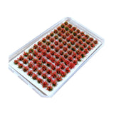 Maxbell Artificial DIY Miniature Flower Cluster Model for Decoration Red