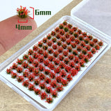 Maxbell Artificial DIY Miniature Flower Cluster Model for Decoration Red