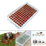 Maxbell Artificial DIY Miniature Flower Cluster Model for Decoration Red