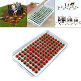 Maxbell Artificial DIY Miniature Flower Cluster Model for Decoration Red