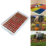 Maxbell Artificial DIY Miniature Flower Cluster Model for Decoration Red
