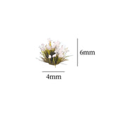 Maxbell Artificial DIY Miniature Flower Cluster Model for Decoration White