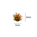 Maxbell Artificial DIY Miniature Flower Cluster Model for Decoration Orange