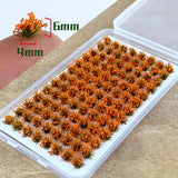 Maxbell Artificial DIY Miniature Flower Cluster Model for Decoration Orange