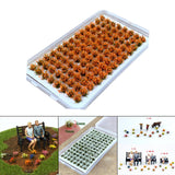 Maxbell Artificial DIY Miniature Flower Cluster Model for Decoration Orange