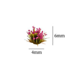 Maxbell Artificial DIY Miniature Flower Cluster Model for Decoration Pink