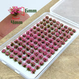Maxbell Artificial DIY Miniature Flower Cluster Model for Decoration Pink