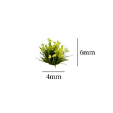 Maxbell Artificial DIY Miniature Flower Cluster Model for Decoration Light Yellow