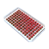 Maxbell Artificial DIY Miniature Flower Cluster Model for Decoration Pink Red