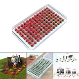 Maxbell Artificial DIY Miniature Flower Cluster Model for Decoration Pink Red