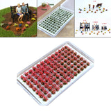 Maxbell Artificial DIY Miniature Flower Cluster Model for Decoration Pink Red