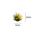 Maxbell Artificial DIY Miniature Flower Cluster Model for Decoration Yellow