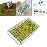 Maxbell Artificial DIY Miniature Flower Cluster Model for Decoration Yellow