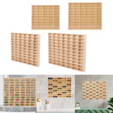 Maxbell Action Figures Display Showcase Storage Wood for Diecast Toys 45 grids