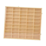 Maxbell Action Figures Display Showcase Storage Wood for Diecast Toys 45 grids