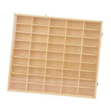 Maxbell Action Figures Display Showcase Storage Wood for Diecast Toys 45 grids