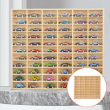 Maxbell Action Figures Display Showcase Storage Wood for Diecast Toys 45 grids