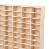 Maxbell Action Figures Display Showcase Storage Wood for Diecast Toys 66 grids