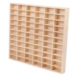 Maxbell Action Figures Display Showcase Storage Wood for Diecast Toys 66 grids