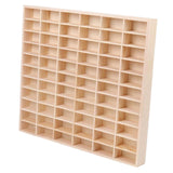 Maxbell Action Figures Display Showcase Storage Wood for Diecast Toys 66 grids