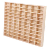 Maxbell Action Figures Display Showcase Storage Wood for Diecast Toys 77 grids