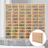 Maxbell Action Figures Display Showcase Storage Wood for Diecast Toys 77 grids