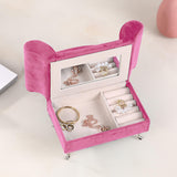 Maxbell Sofa Bed Jewelry Box Jewelry Trinket Box Jewelry Case for Decoration Pink