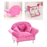 Maxbell Sofa Bed Jewelry Box Jewelry Trinket Box Jewelry Case for Decoration Pink