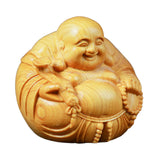 Maxbell Wood Buddha Statue Sculpture Figurine for Home Decoration Housewarming Gift