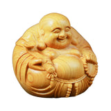 Maxbell Wood Buddha Statue Sculpture Figurine for Home Decoration Housewarming Gift