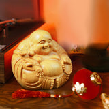 Maxbell Wood Buddha Statue Sculpture Figurine for Home Decoration Housewarming Gift