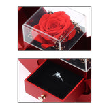 Maxbell Modern Jewelry Box Container Waterproof for Valentine'S Day Box red