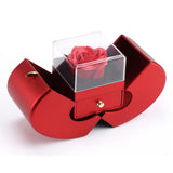 Maxbell Modern Jewelry Box Container Waterproof for Valentine'S Day Box red