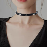 Maxbell Punk Necklace Unsex Accessory Neck Rings Elegant for Proms Occasion Outdoor Multi pattern