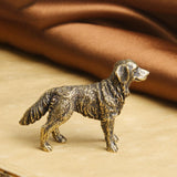 Maxbell Creative Mini Dog Statue Animals Sculpture for Living Room Office Decor