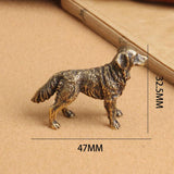 Maxbell Creative Mini Dog Statue Animals Sculpture for Living Room Office Decor